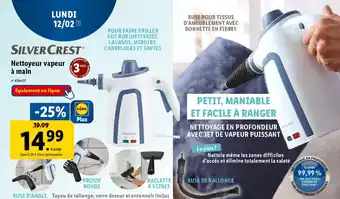 Lidl Nettoyeur vapeur à main offre