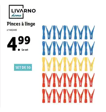 Lidl Pinces à linge offre