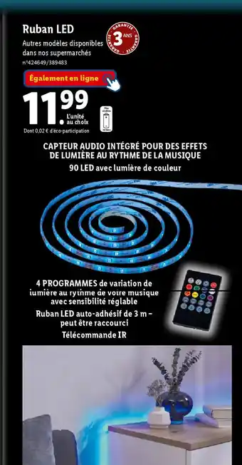 Lidl Ruban LED offre