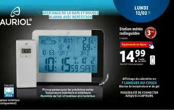 Lidl Station météo radioguidée offre