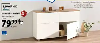 Lidl Meuble bas Madrid offre