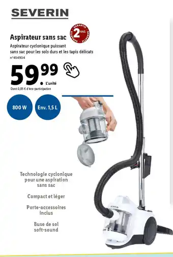 Lidl Aspirateur sans sac offre