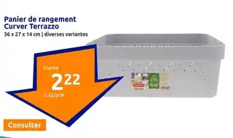 Panier de rangement Curver Terrazzo