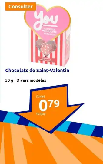 Action Chocolats de Saint-Valentin offre