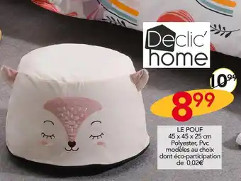 Stokomani DECLIC HOME LE POUF offre