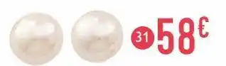 E.Leclerc boucles perle de culture, or jaune 0,55 g offre