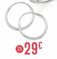 E.Leclerc créoles, or gris 0,34 g offre