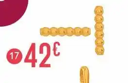 E.Leclerc boucles, or jaune 0,51 g offre
