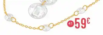 E.Leclerc bracelet oxydes de zirconium, 18 cm, or jaune 0,55 g offre