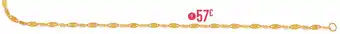 E.Leclerc bracelet maille fantaisie, 18 cm, or jaune 0,70 g offre