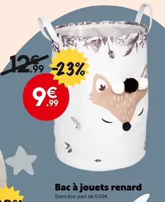 Maxi Bazar Bac à jouets renard offre