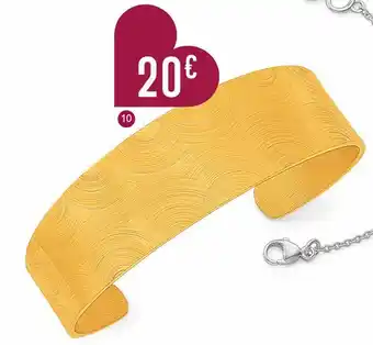 E.Leclerc bracelet jonc en acier doré offre