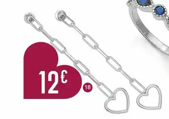 E.Leclerc boucles en argent rhodié offre