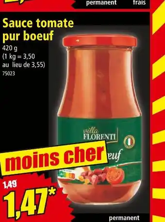 Norma Villa FLORENTI Sauce tomate pur boeuf offre