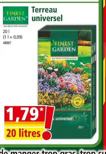 Norma FINEST GARDEN Terreau universel offre
