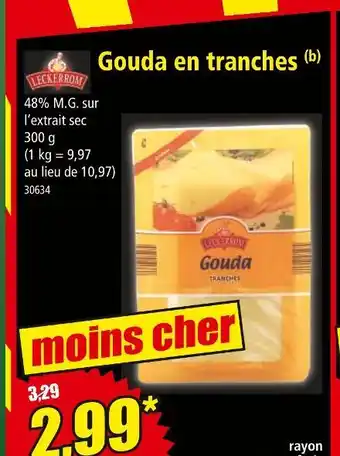 LECKERROM Gouda en tranches
