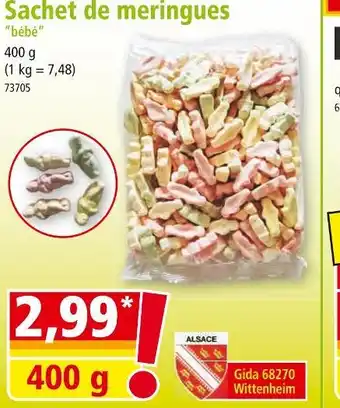 Sachet de meringues bébé