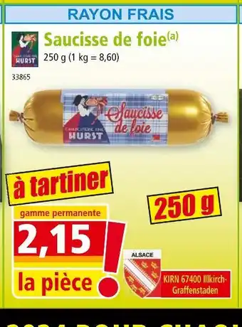 Norma HURST Saucisse de foie offre