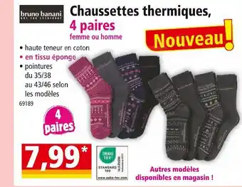 Norma bruno banani Chaussettes thermiques offre