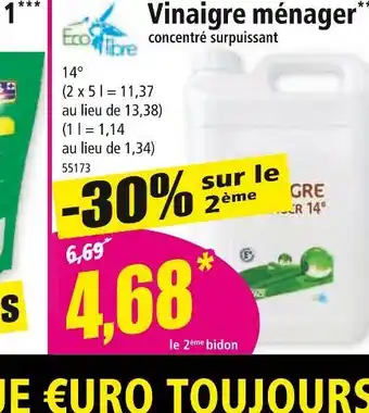 Norma Eco libre Vinaigre ménager offre
