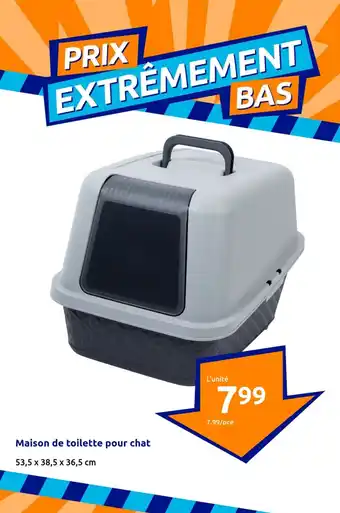 Action Maison de toilette pour chat offre