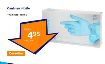 Action Gants en nitrile offre