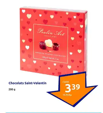 Action Chocolats Saint-Valentin offre