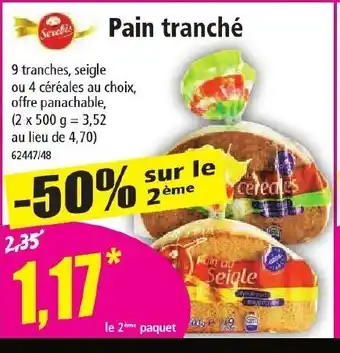 Norma Pain tranché offre