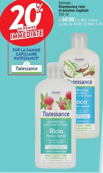 Cora x Carrefour Shampooing ricin offre