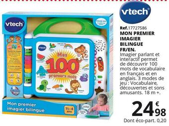 Maxi Toys Vtech mon premier imagier bilingue fr/en. offre