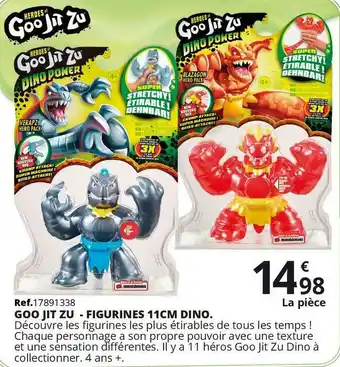 Maxi Toys Goo jit zu - figurines 11cm dino offre