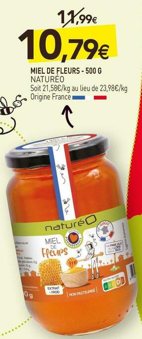 Naturéo miel de fleurs - 500 g