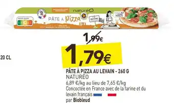 naturéO Naturéo pâte à pizza au levain - 260 g offre