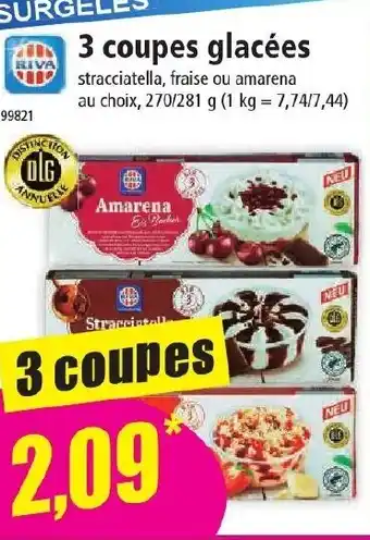 Norma 3 coupes glacées offre