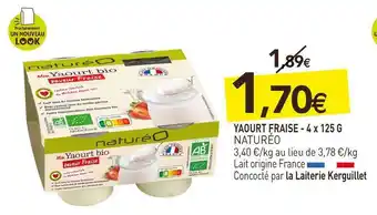 Naturéo yaourt citron vert 4 x