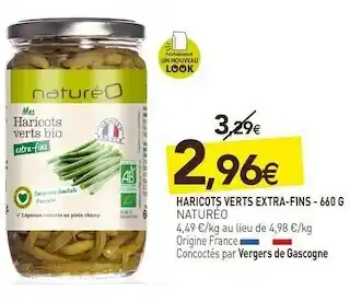 Naturéo haricots verts extra-fins
