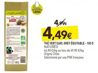 naturéO Naturéo thé vert earl grey équitable - 100 g offre