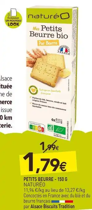 naturéO Naturéo petits beurre offre
