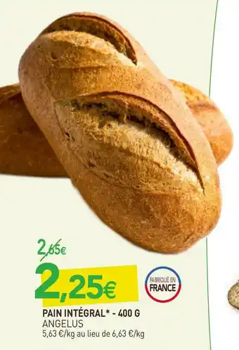 naturéO Angelus pain intégral offre