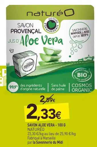 naturéO Naturéo savon verveine offre