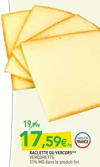 naturéO Vercorette raclette du vercors offre