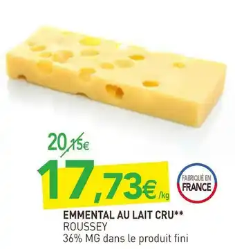 Roussey emmental au lait cru