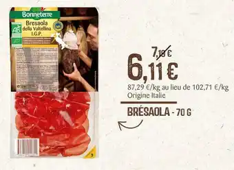 Bonneterre brésaola - 70 g