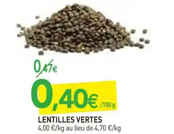 naturéO Lentilles vertes offre