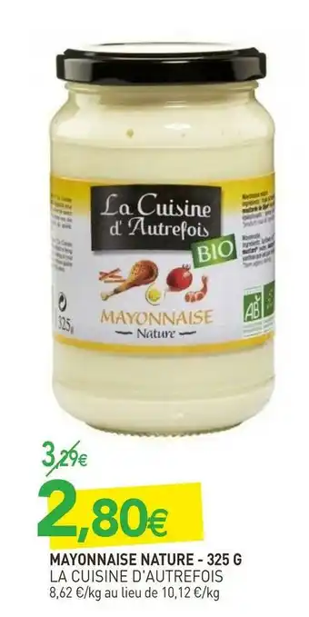 naturéO La cuisine d'autrefois mayonnaise nature - 325 g offre