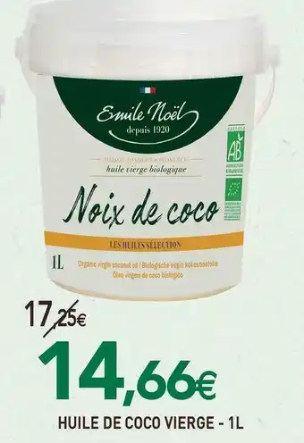 naturéO Emile noel huile de coco vierge offre