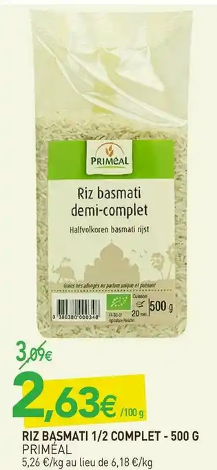 Priméal riz basmati 1/2 complet