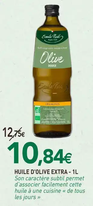 naturéO Emile noel huile d'olive extra offre