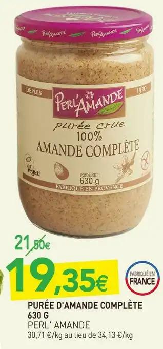 naturéO Perl' amande purée d'amande complète offre