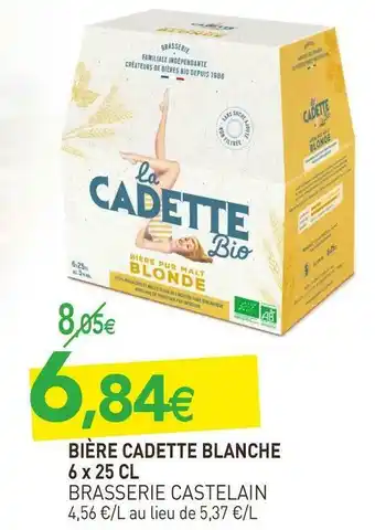 naturéO Brasserie castelain bière cadette blanche 6 x 25 cl offre